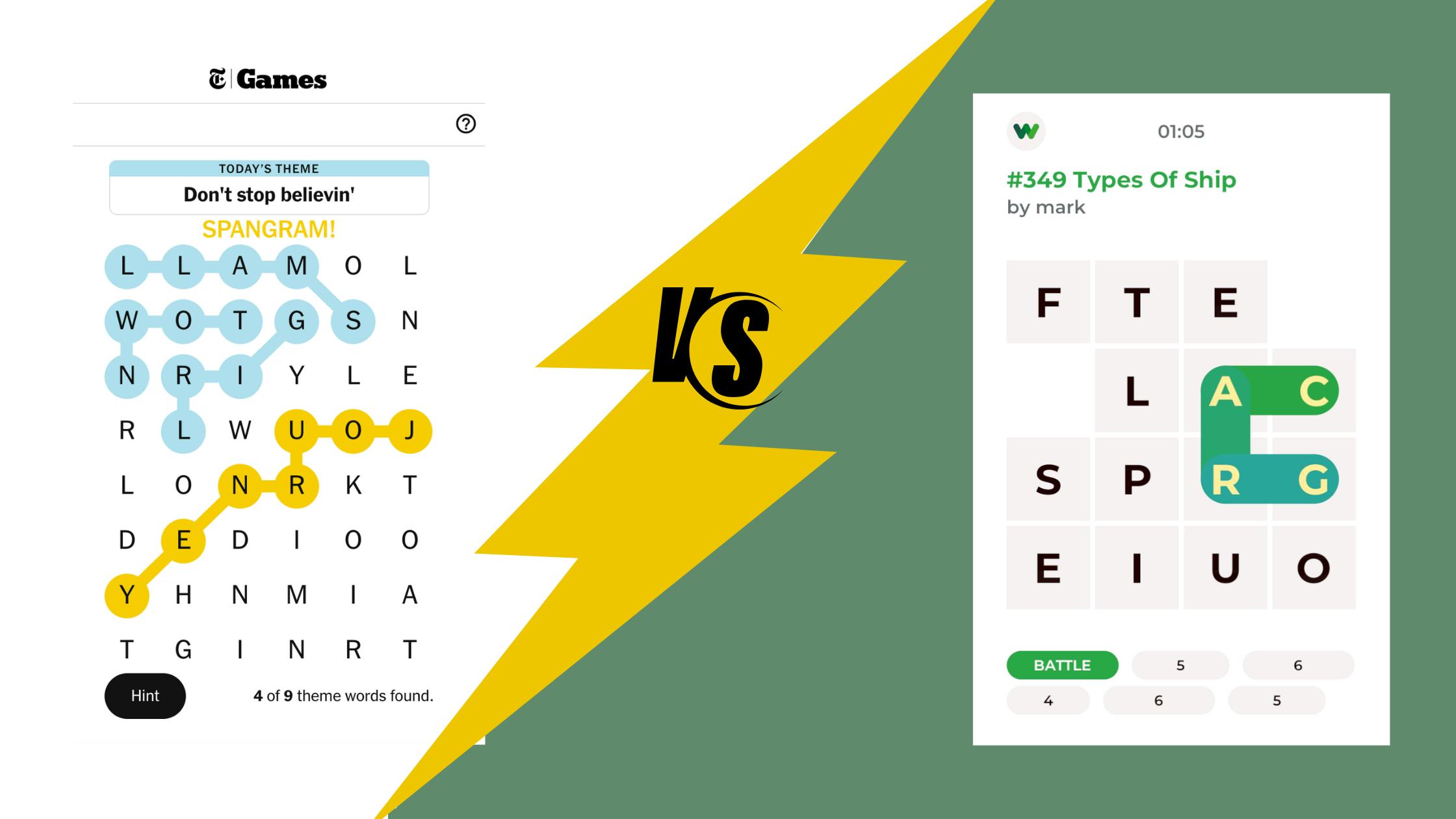 NYT Strands vs Word Salad Puzzles, Fe 12, 2025