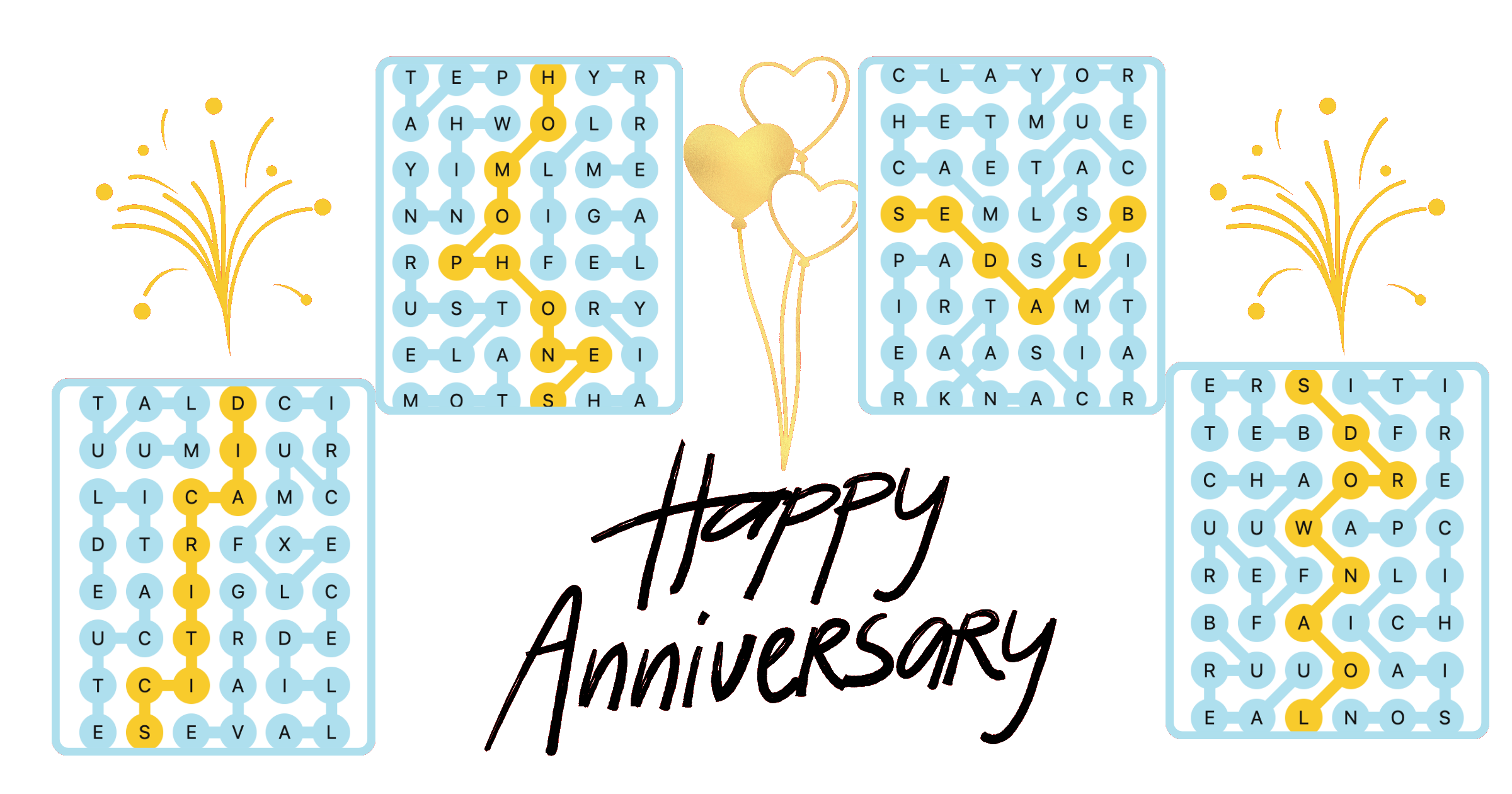 Happy Anniversary Strands Header