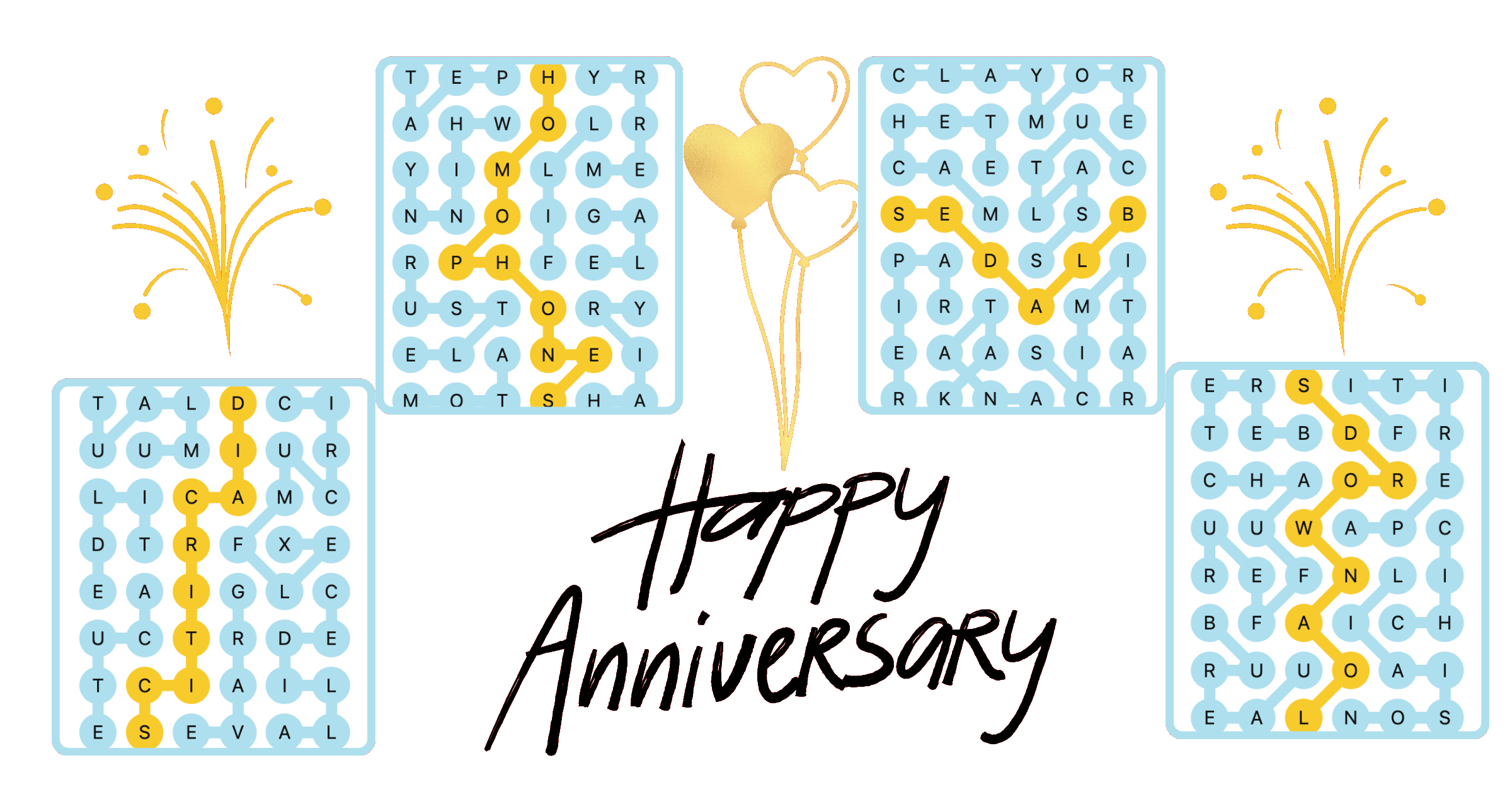 Happy Anniversary Strands Header