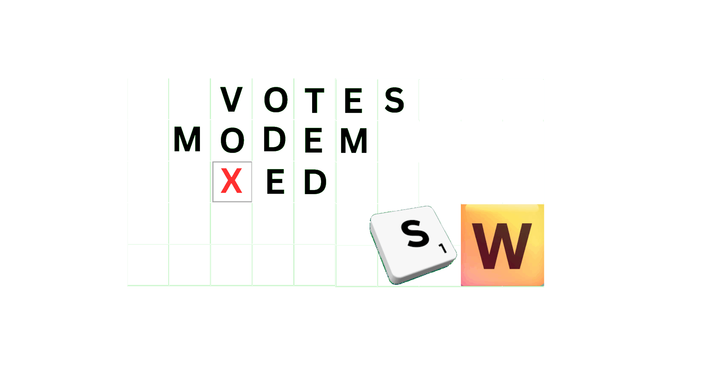 Short X-words for Scrabble and Words with Friends
