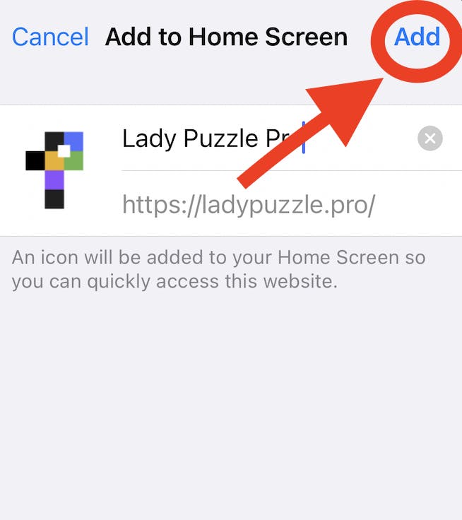 Install Lady Puzzle Pro on iPhone Step 3